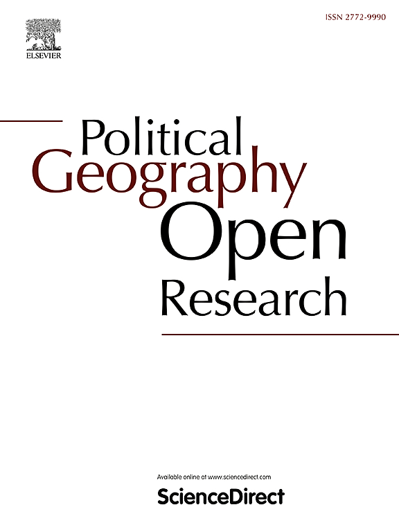 Go to journal home page - Political Geography Open Research